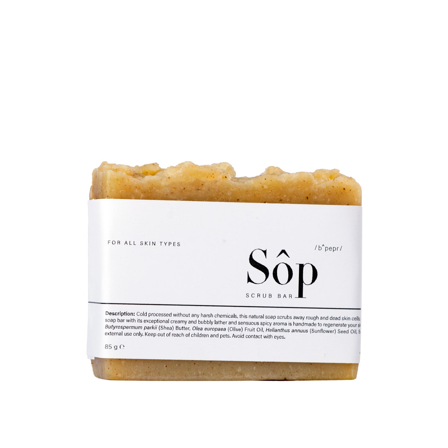 Sôp Black Pepper Scrub Bar