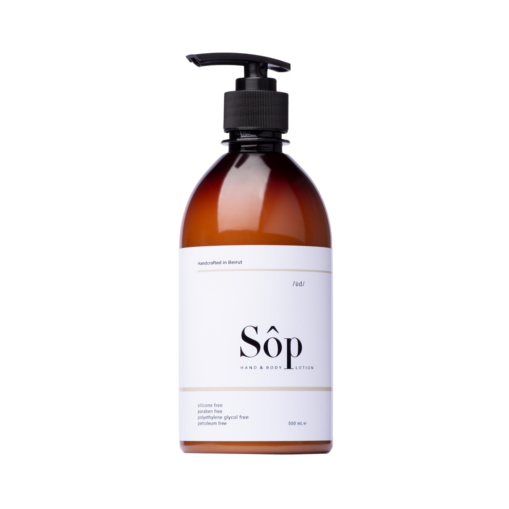 Atelier Beautanique Sôp Natural Hand & Body Lotion Oud 500mL