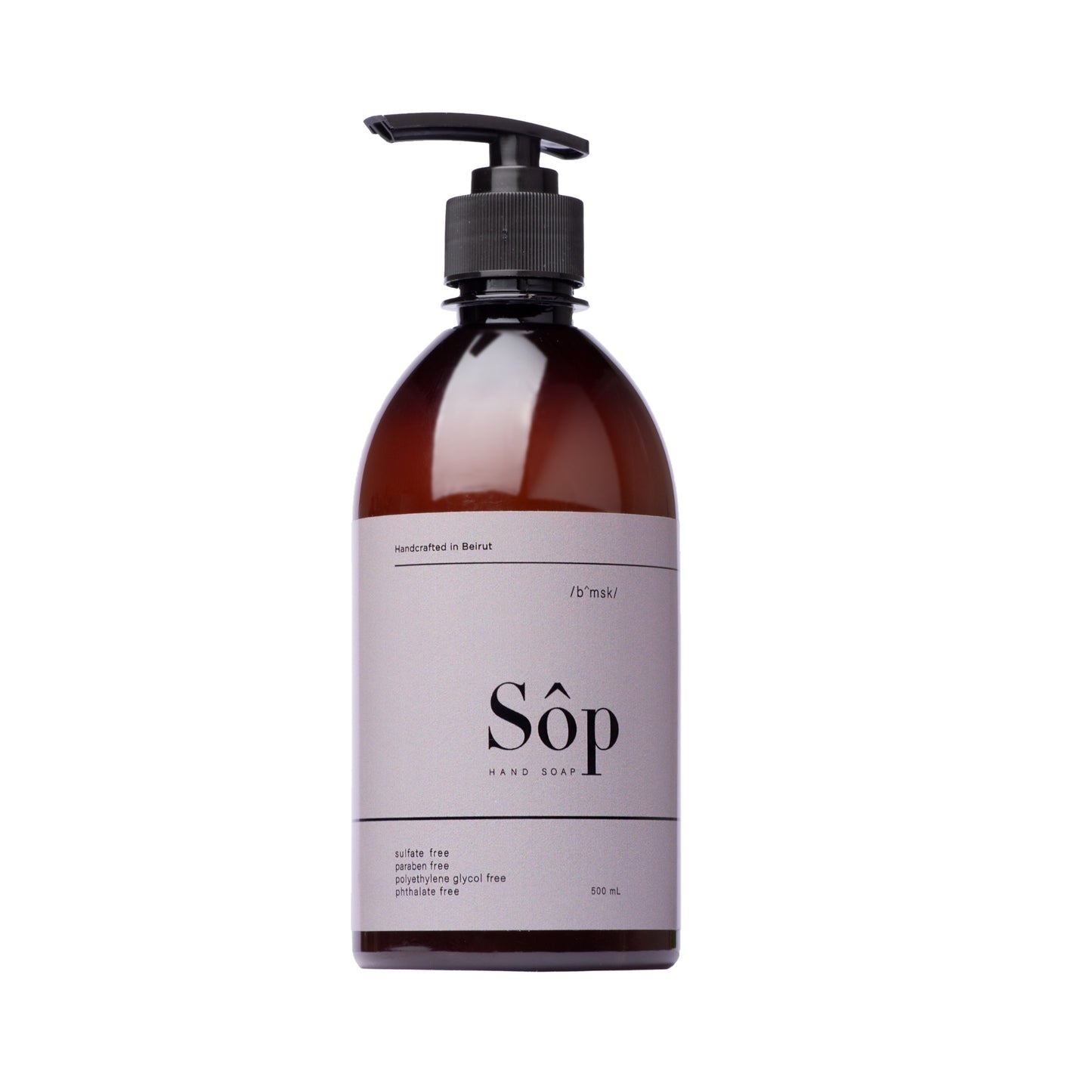 Atelier Beautanique Sôp Natural Liquid Soap Black Musk 500mL