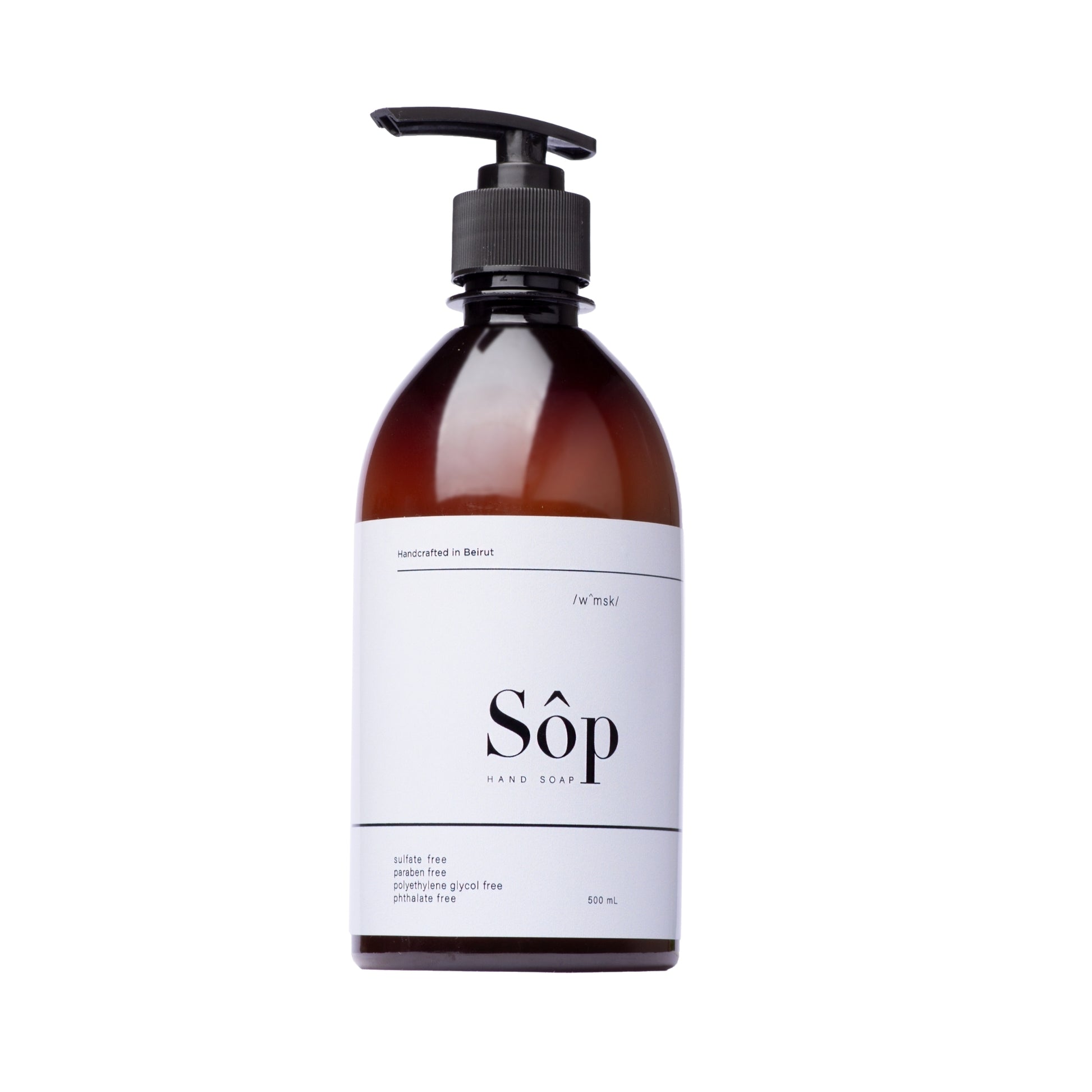 Atelier Beautanique Sôp Natural Liquid Soap White Musk 500mL