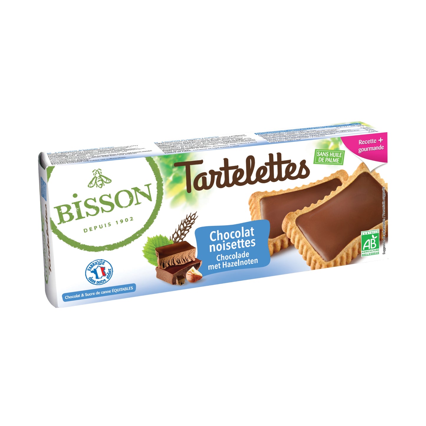 Bisson Organic Tartelettes Chocolate Hazelnut