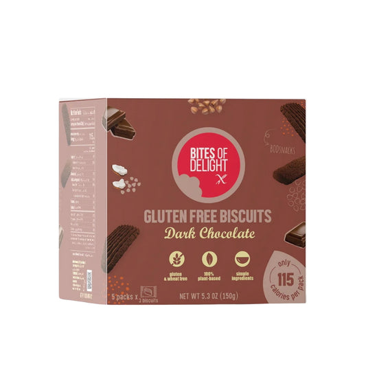 Bites Of Delight Gluten Free Dark Chocolate Biscuits