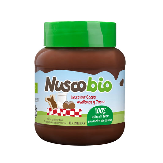 Brinkers Nuscobio Organic Hazelnut Chocolate Spread