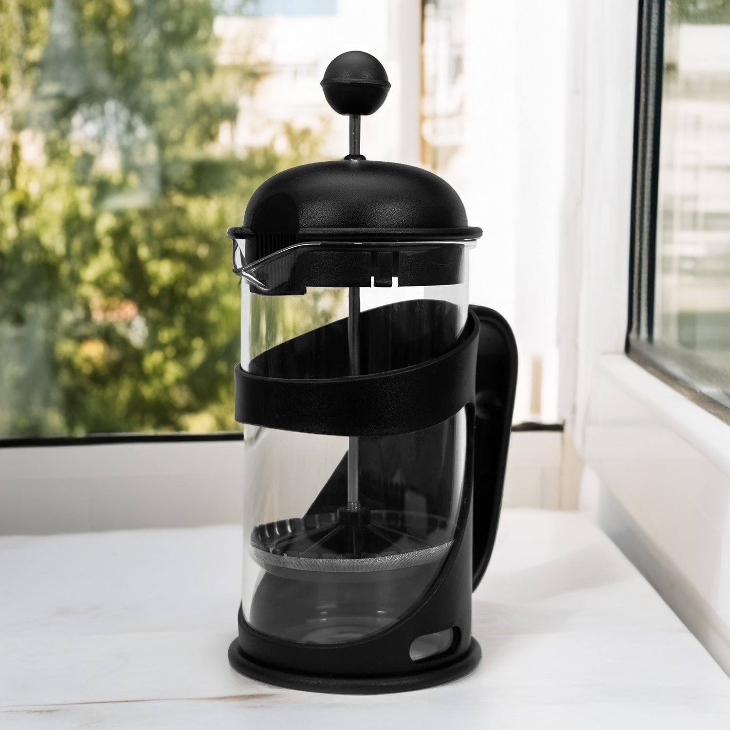 Classic French Press by window