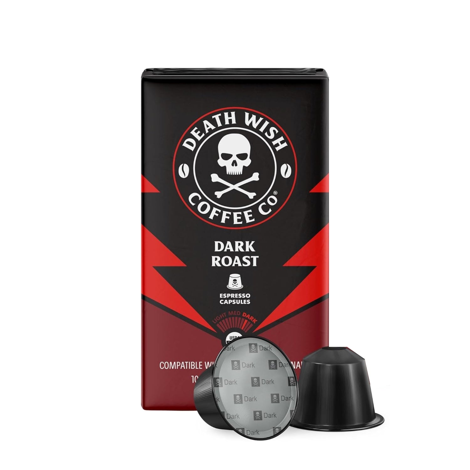 Death Wish Coffee Co® Dark Roast Organic Espresso Capsules