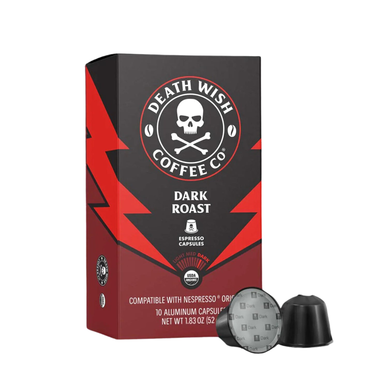 Death Wish Coffee Co® Dark Roast Organic Espresso Capsules