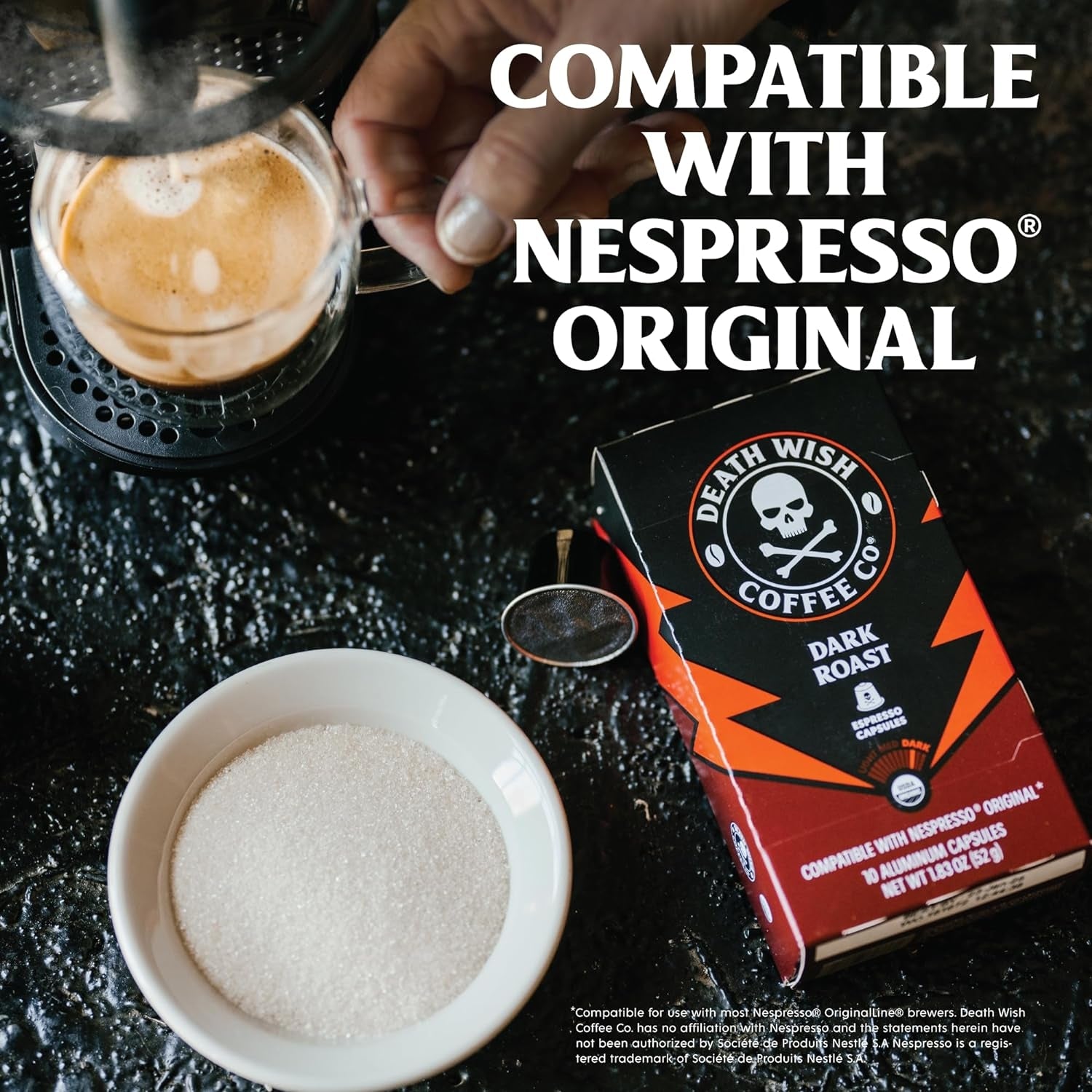 Death Wish Coffee Co® Dark Roast Organic Espresso Capsules