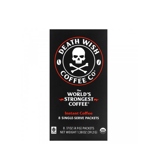 Death Wish Coffee Dark Roast Instant Coffee Lifestyle Image