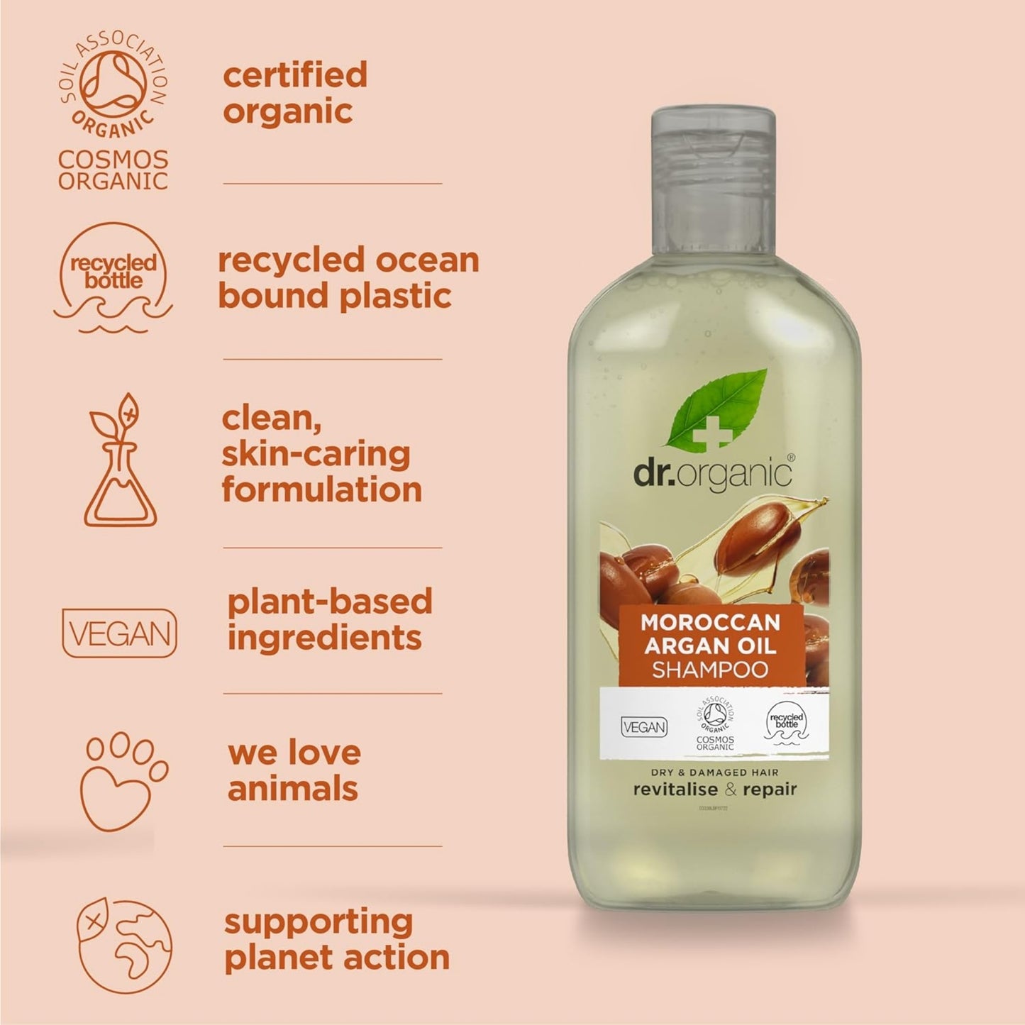 Dr. Organic® Moroccan Argan Oil Shampoo