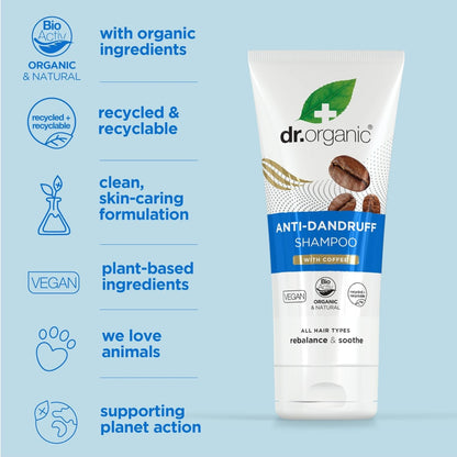 Dr. Organic® Coffee Anti Dandruff Shampoo