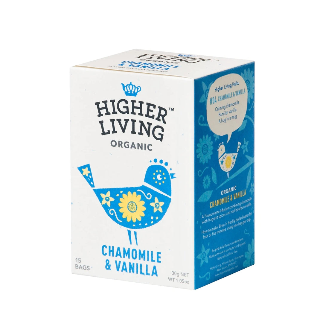 Higher Living™ Organic Chamomile & Vanilla Tea