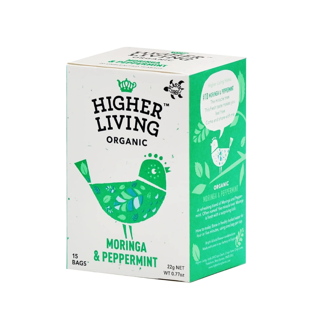 Higher Living™ Organic Moringa & Peppermint Tea