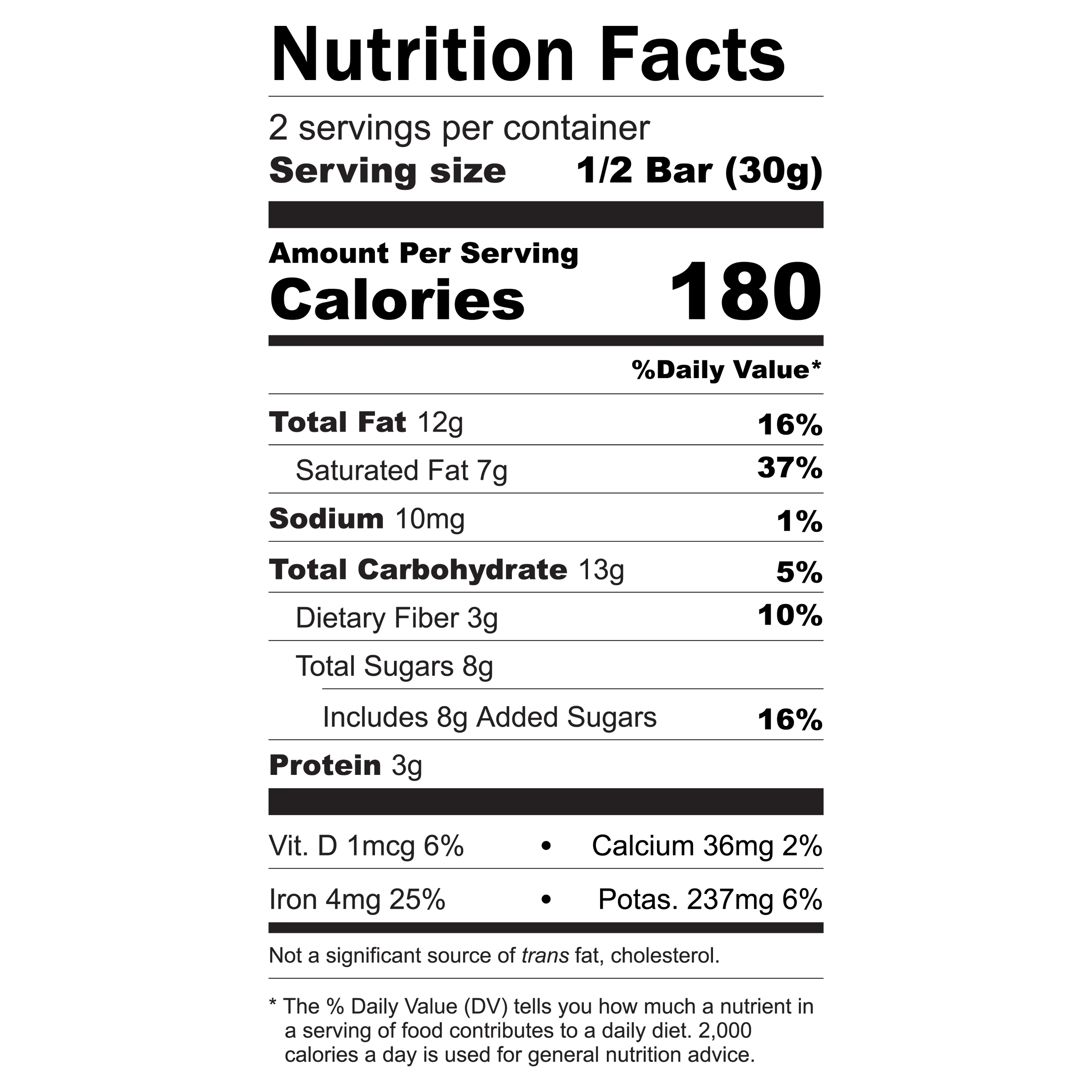 Hazelnut Coffee Organic 70% Cacao Dark Chocolate Bar nutrition facts