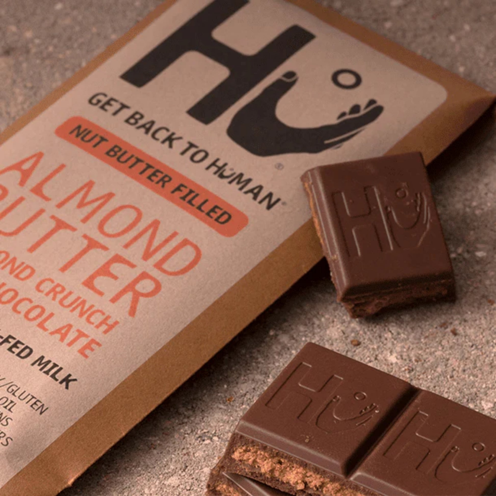 Hu® Almond Butter & Almond Crunch Organic Grass-Fed Milk Chocolate Bar