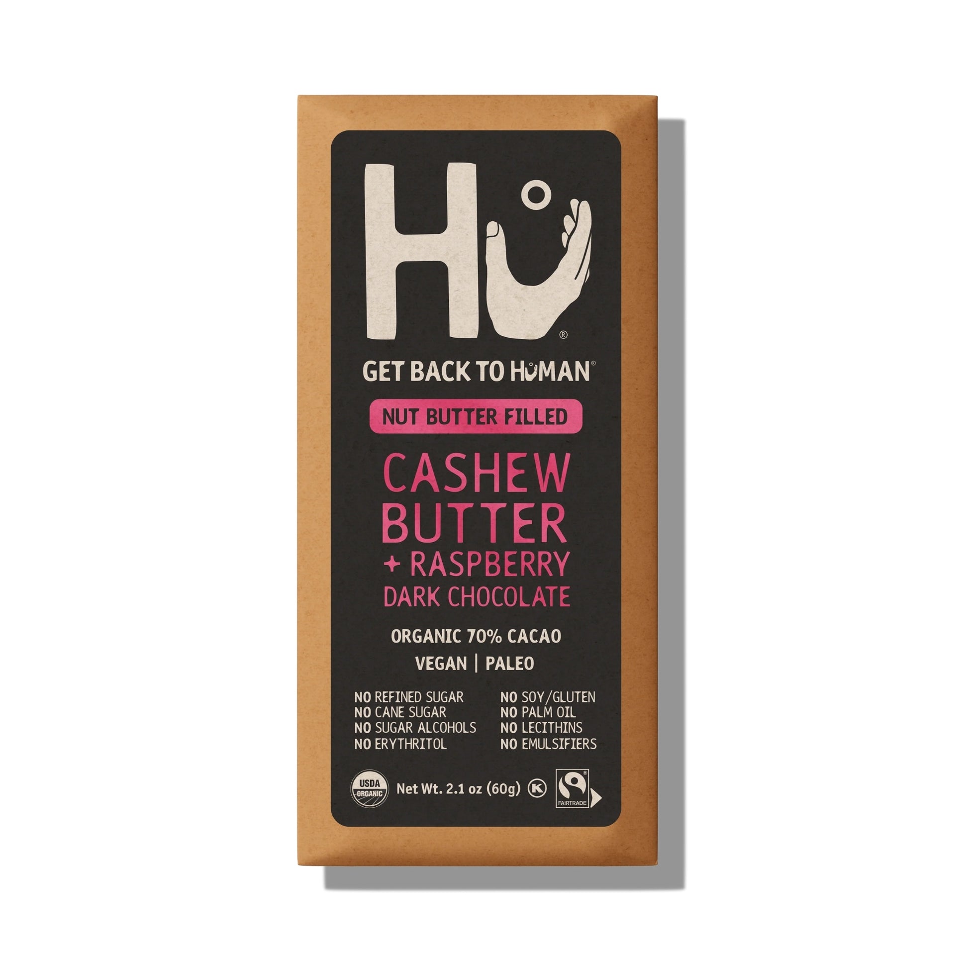 Hu® Cashew Butter & Raspberry Organic 70% Cacao Dark Chocolate Bar