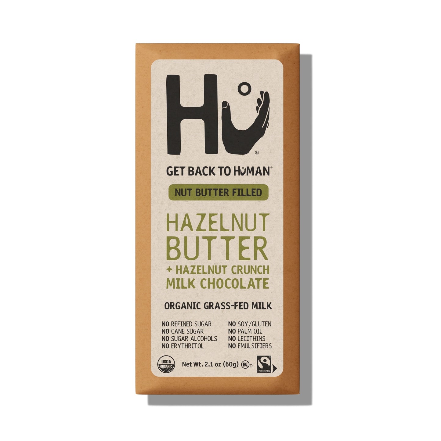 Hu® Hazelnut Butter & Hazelnut Crunch Organic Grass-Fed Milk Chocolate Bar