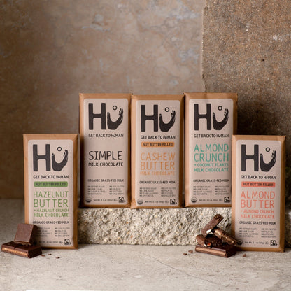 Hu® Hazelnut Butter & Hazelnut Crunch Organic Grass-Fed Milk Chocolate Bar