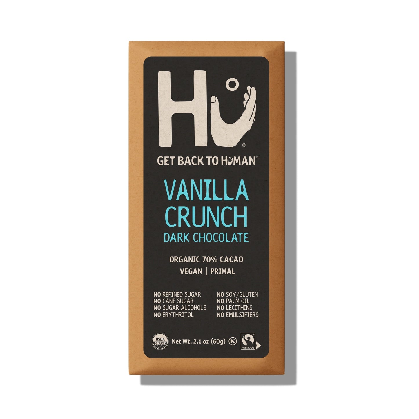 Hu® Vanilla Crunch Organic 70% Cacao Dark Chocolate Bar