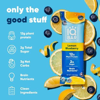 IQBAR® Lemon Blueberry Plant Protein Bar