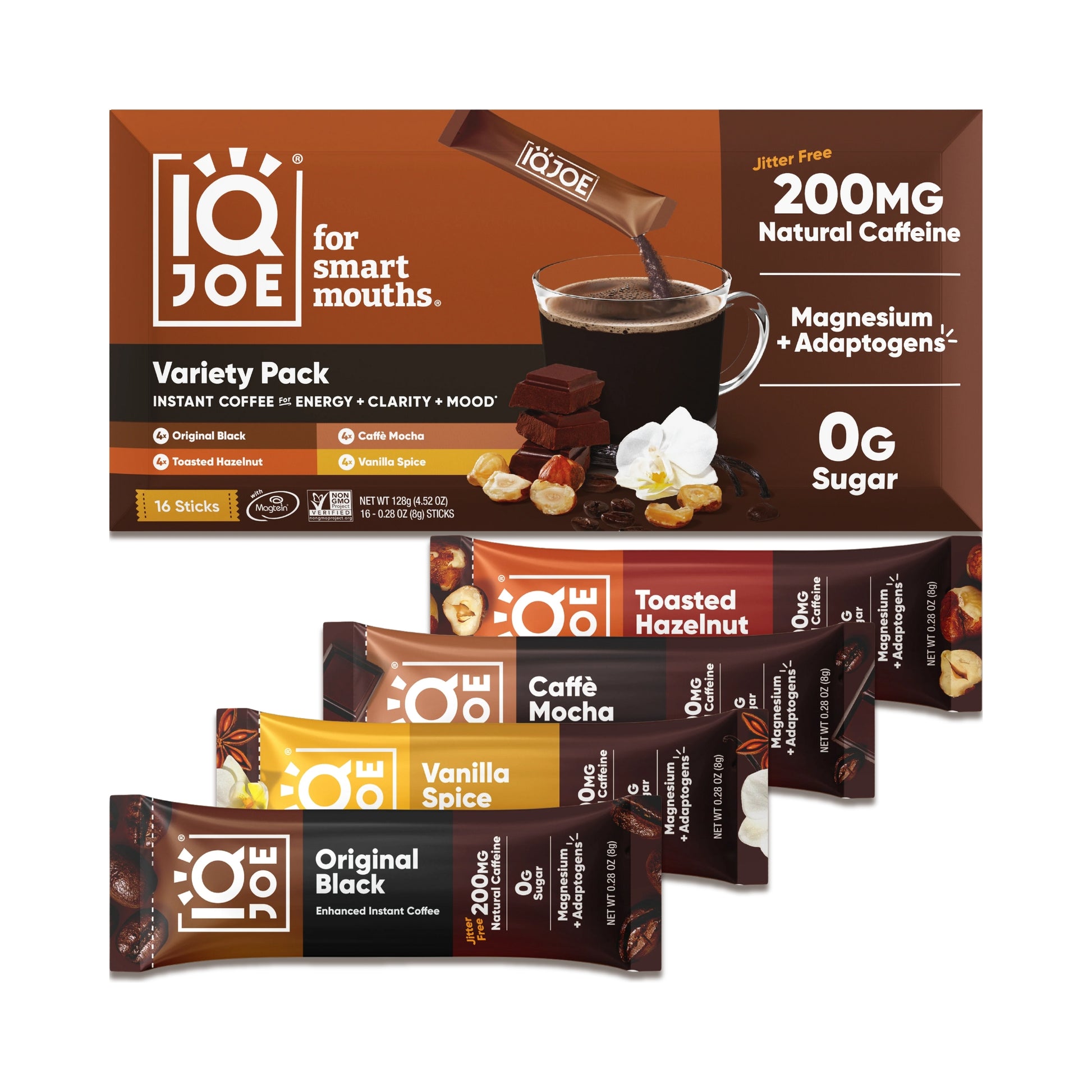 IQJOE® Variety Pack Instant Mushroom Coffee