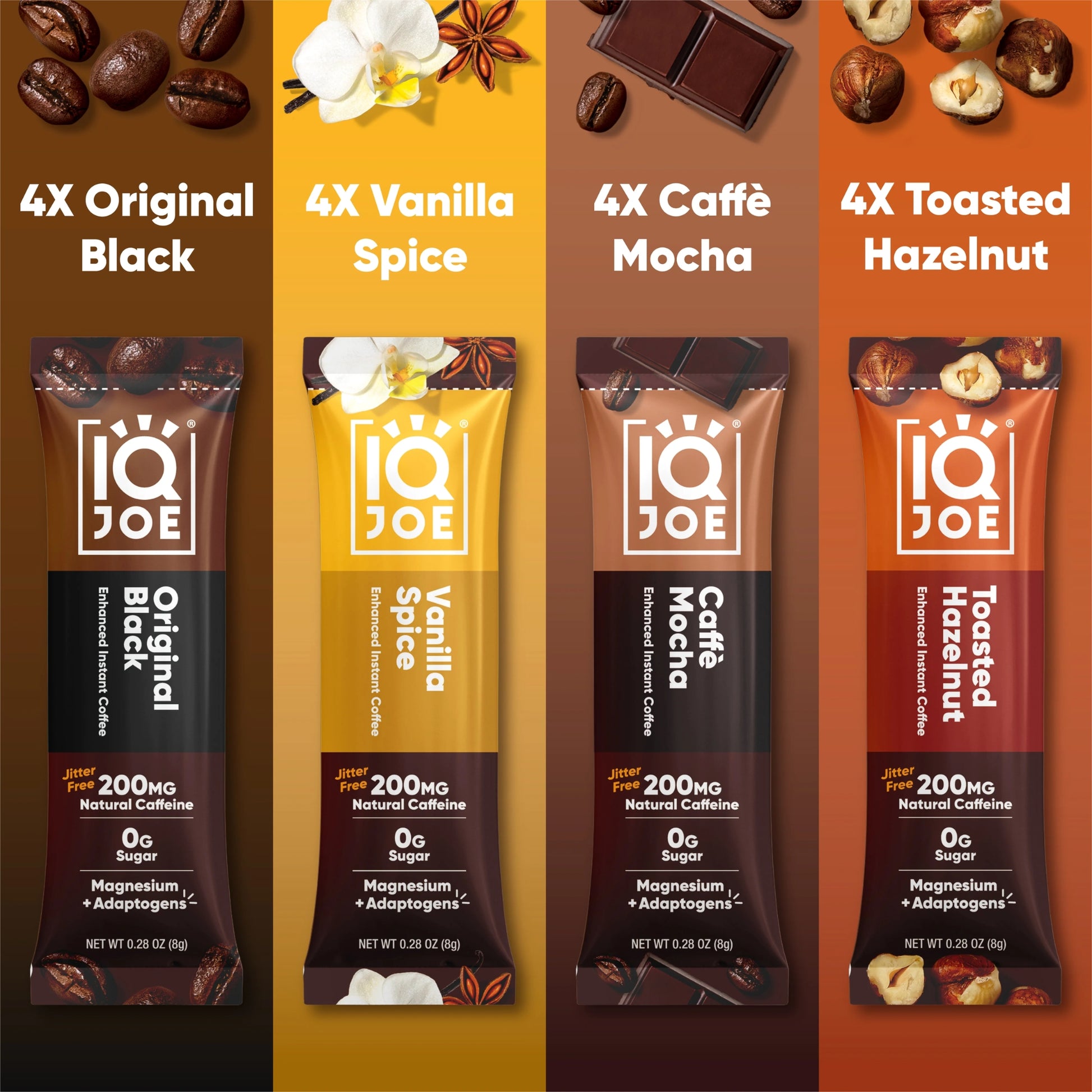 IQJOE® Variety Pack Instant Mushroom Coffee