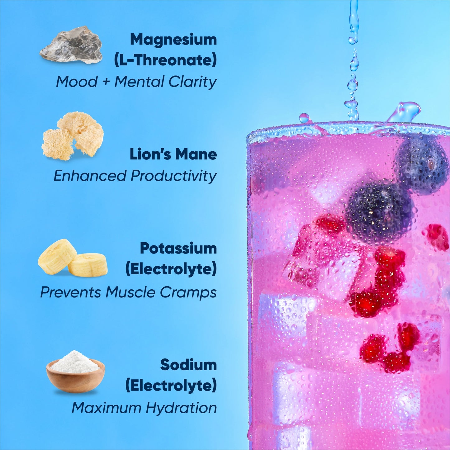 IQMIX® Blueberry Pomegranate Enhanced Hydration Mix