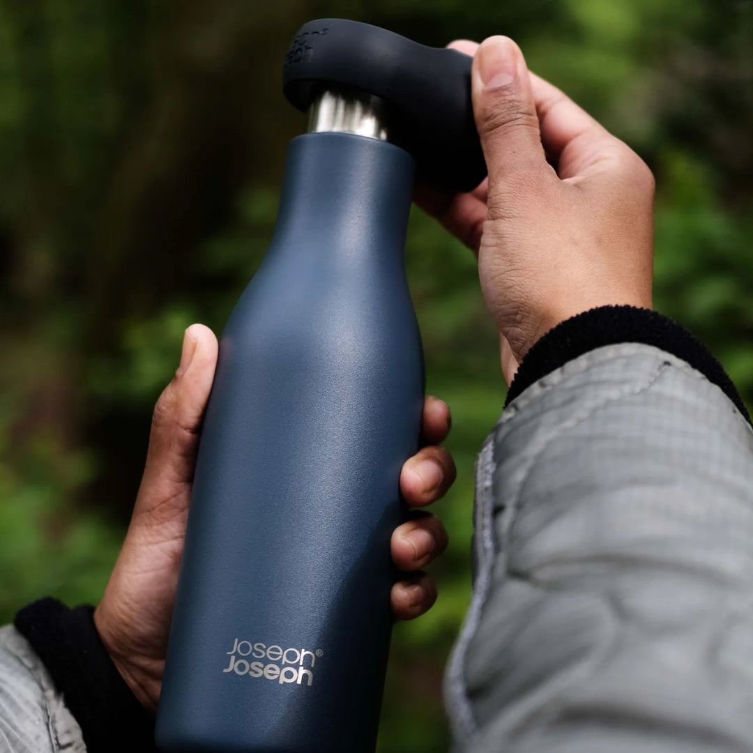 Jospeh Joseph® Loop™ Stainless-Steel Vacuum Insulated Water Bottle 500mL Blue