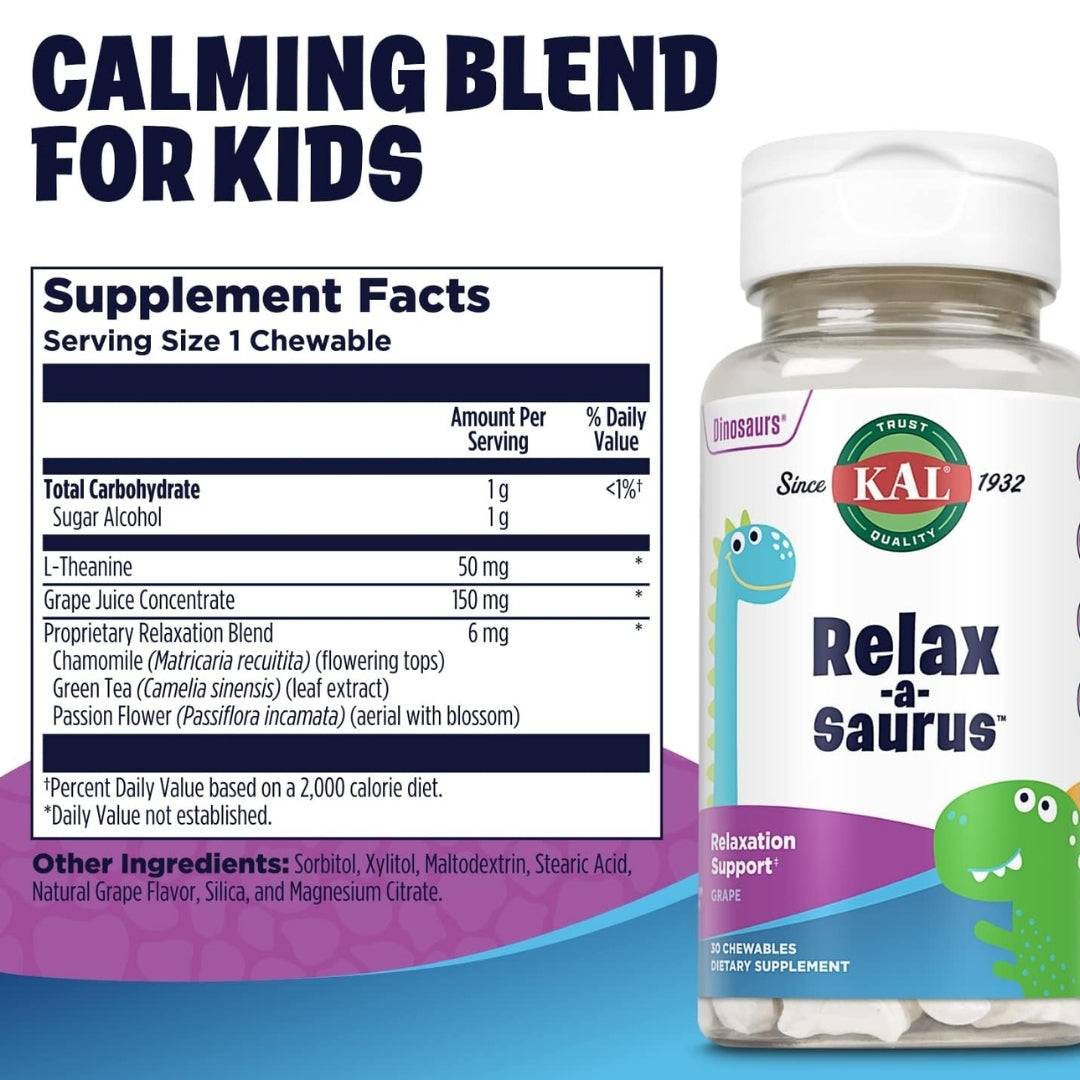 KAL Relax-a-Saurus™ Kids Chewables