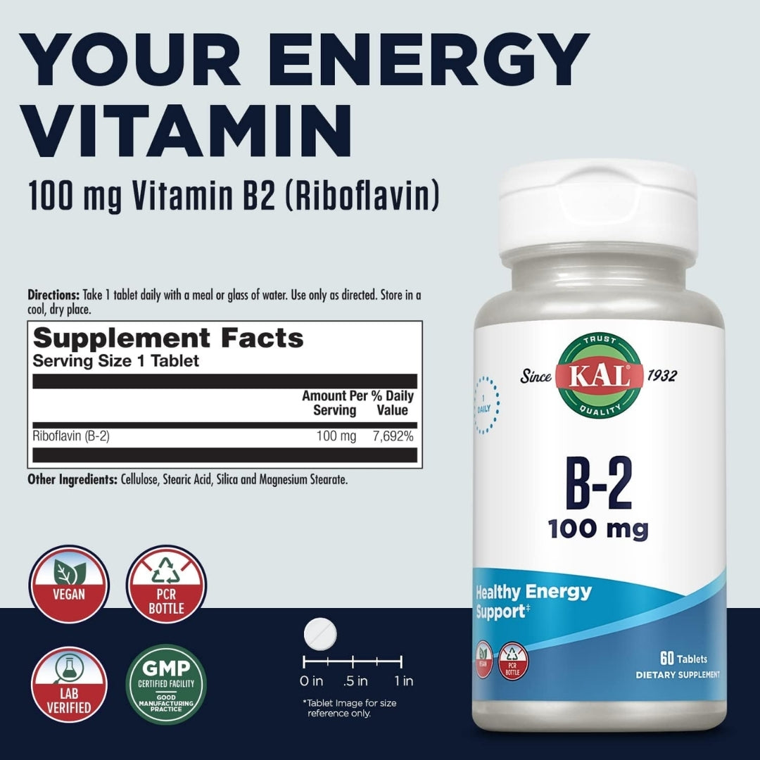 KAL Vitamin B2 100mg