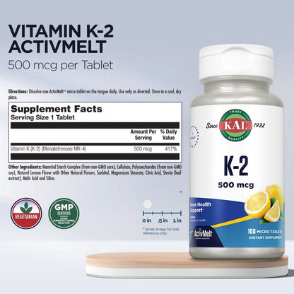 KAL Vitamin K2 500mcg