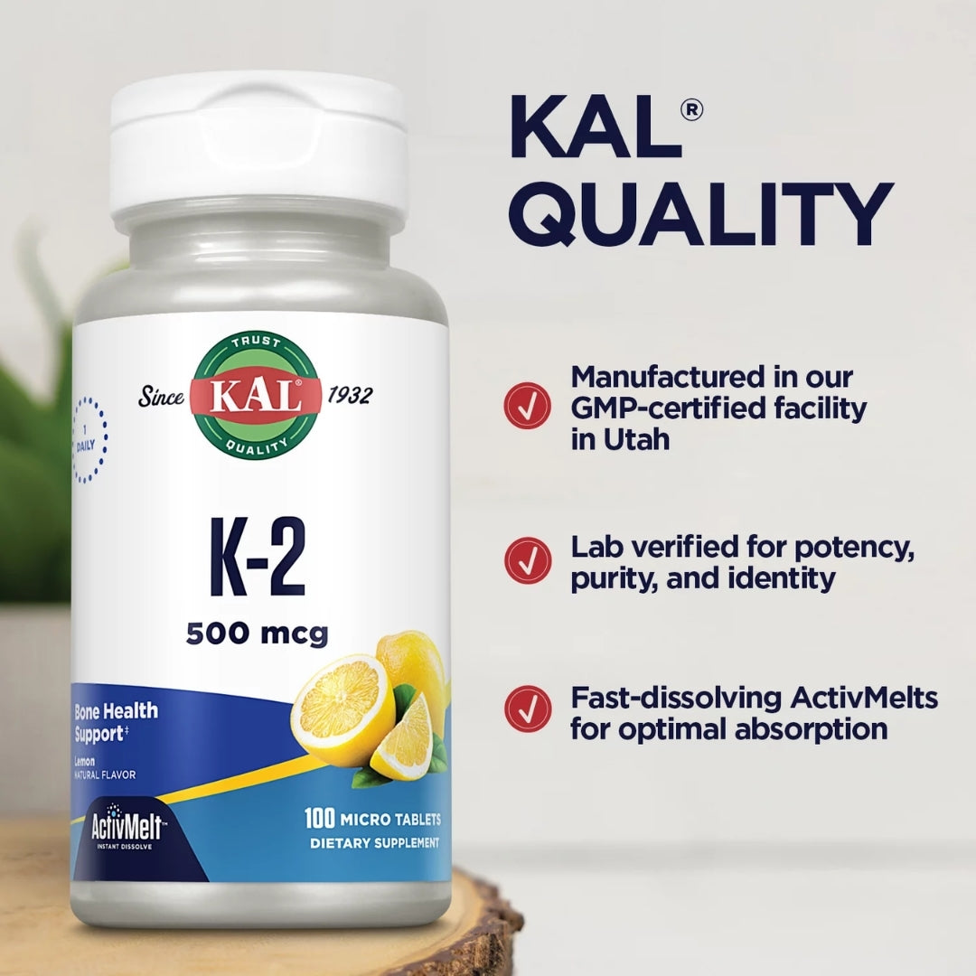 KAL Vitamin K2 500mcg