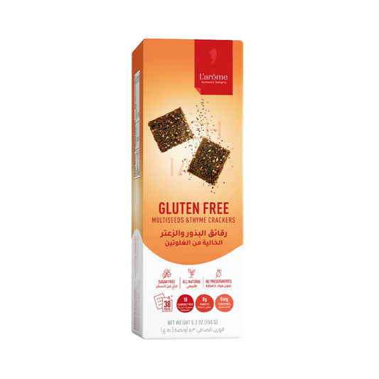 L'arôme Gluten Free Multiseeds & Thyme Crackers