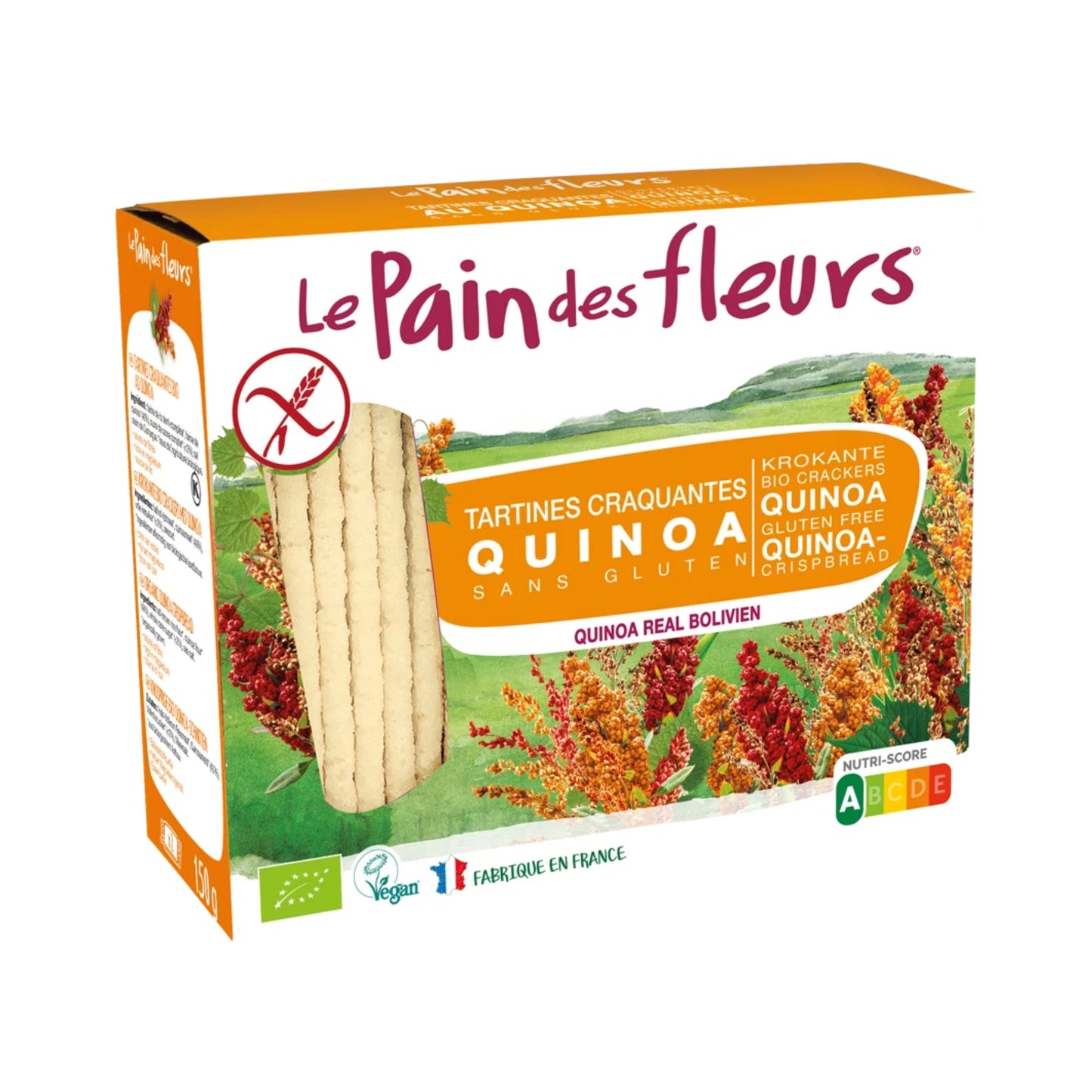 Le Pain Des Fleurs® Organic Gluten Free Quinoa Crispbread