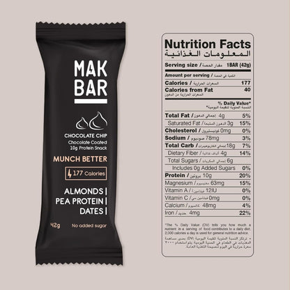 MAK BAR Chocolate Chip Protein Bar