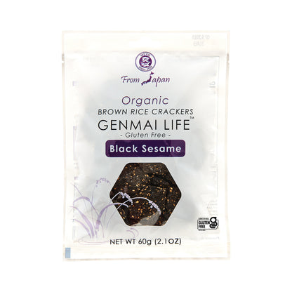 MUSO Genmai Life™ Organic Black Sesame Brown Rice Crackers