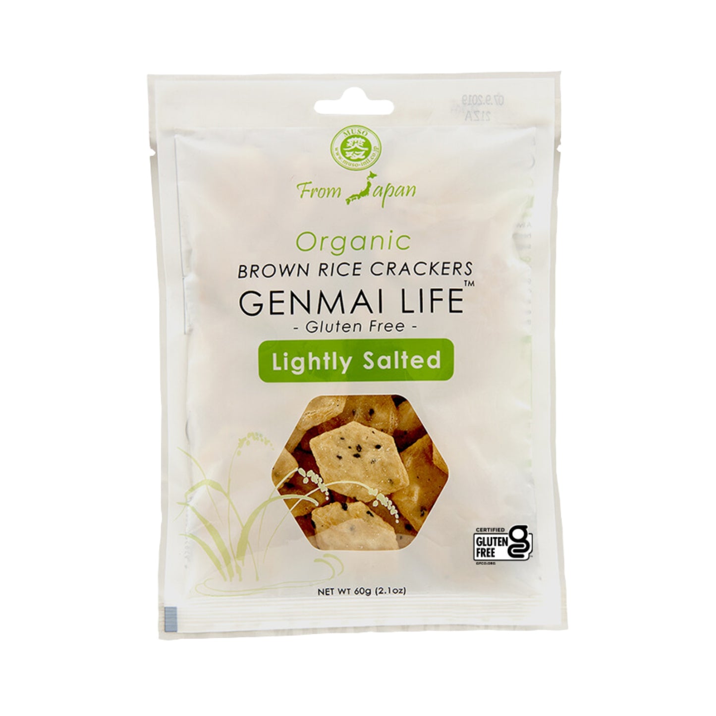 MUSO Genmai Life™ Organic Lighty Salted Brown Rice Crackers