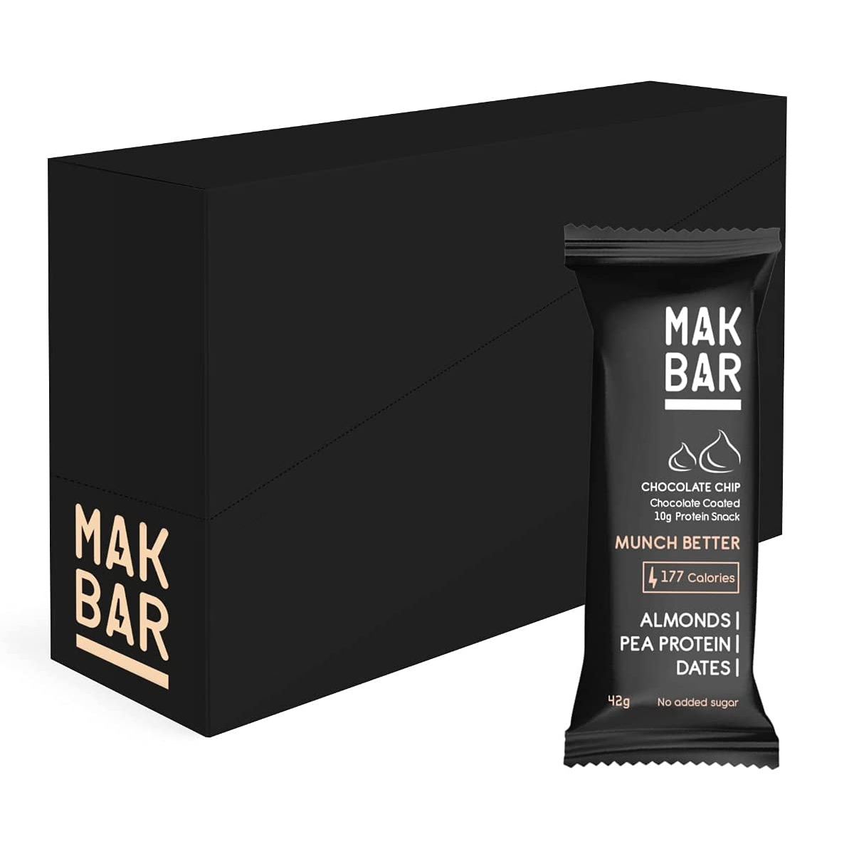 MAK BAR Chocolate Chip Protein Bar Case