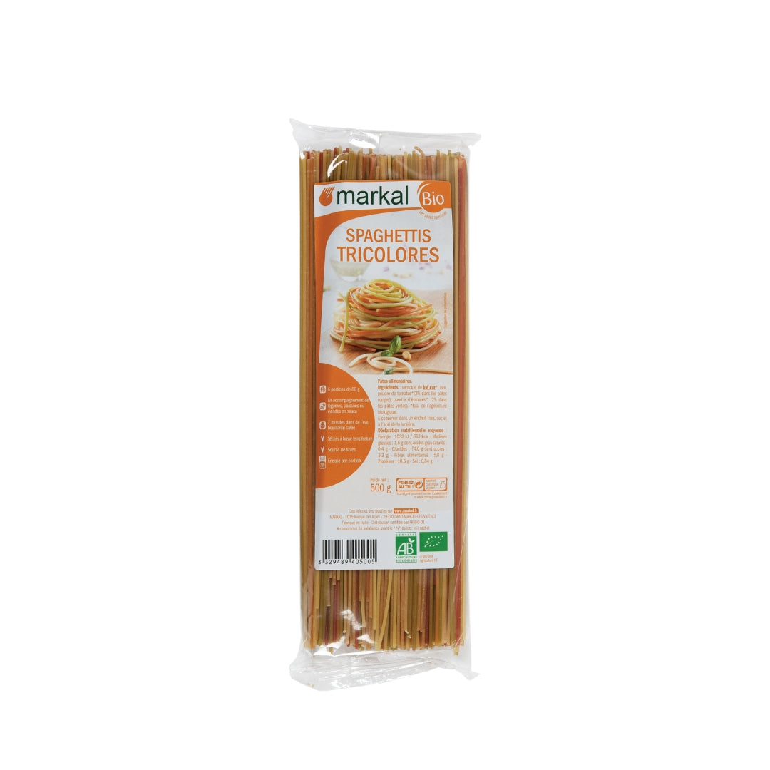 MARKAL Organic Tricolor Spaghetti Pasta