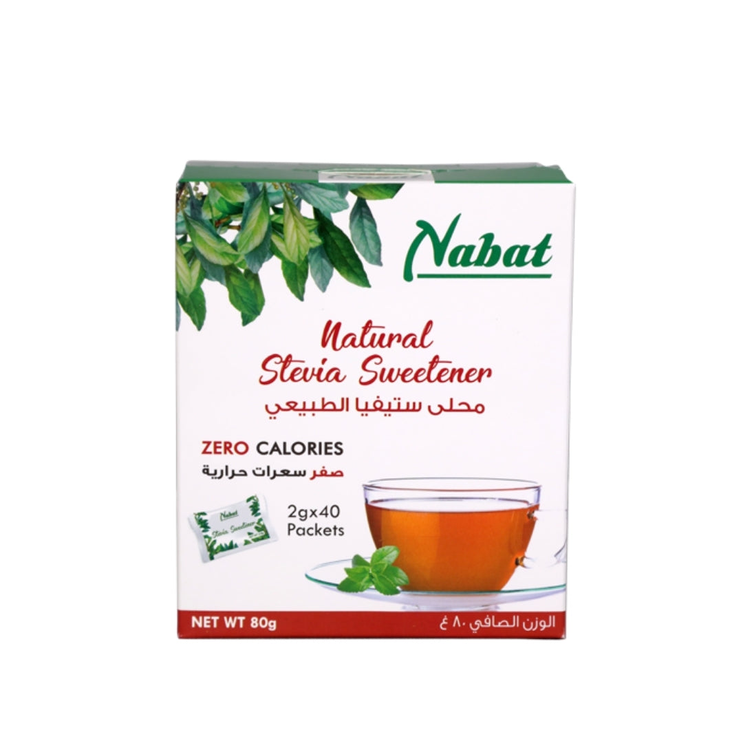 Nabat Natural Stevia Sweetener Packets