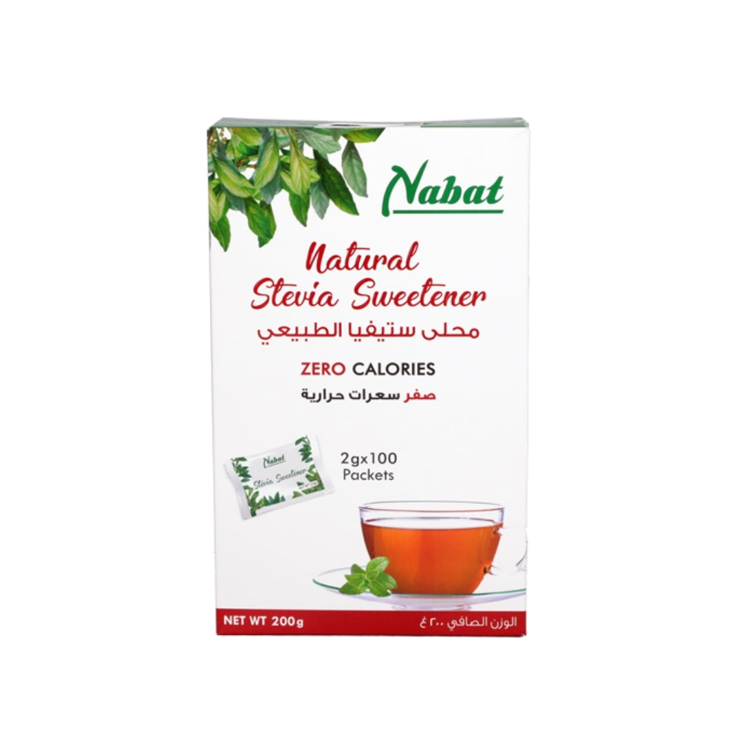 Nabat Natural Stevia Sweetener Packets