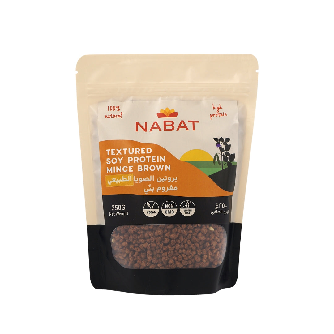 Nabat Natural Textured Soy Protein Minced Brown