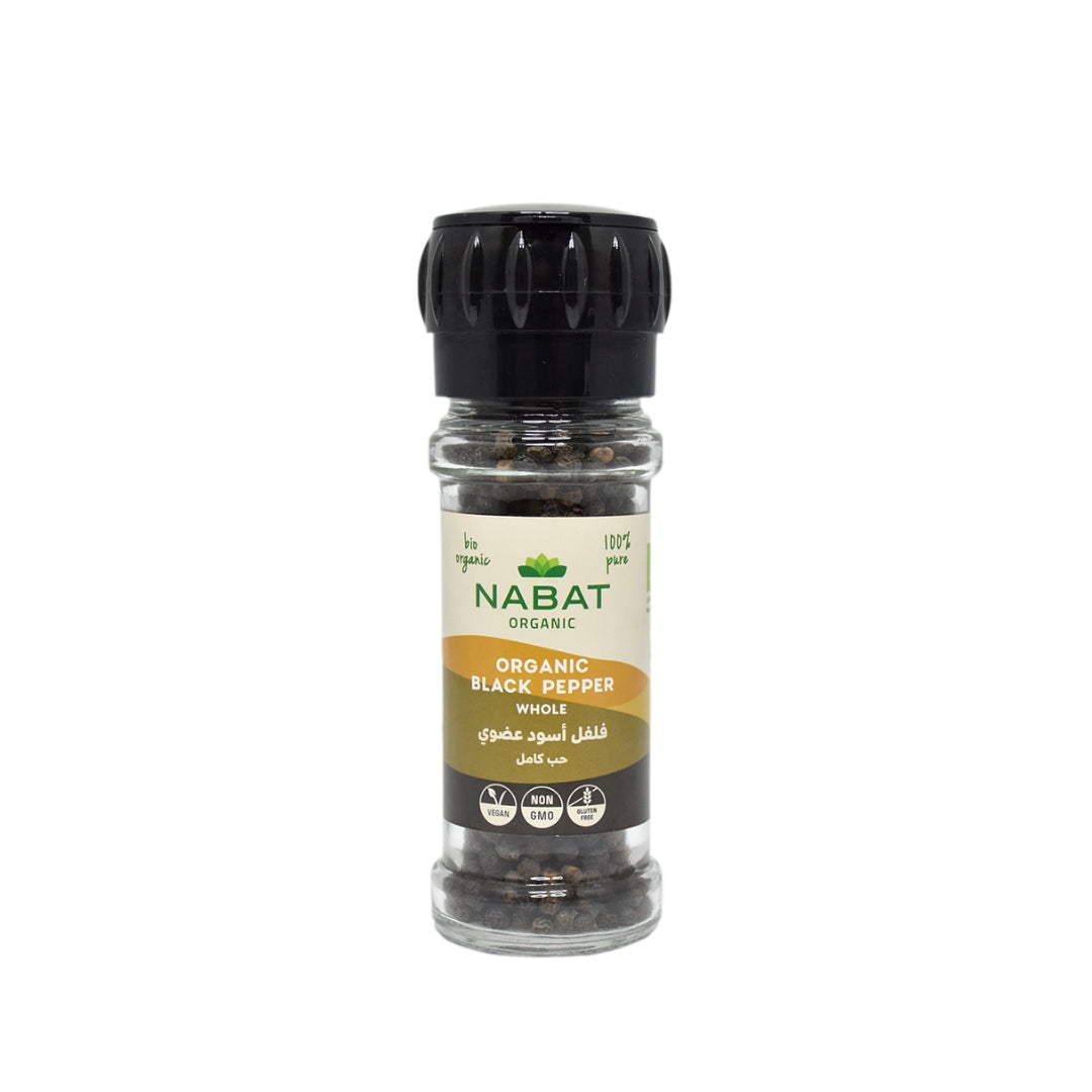 Nabat Organic Whole Black Pepper Grinder