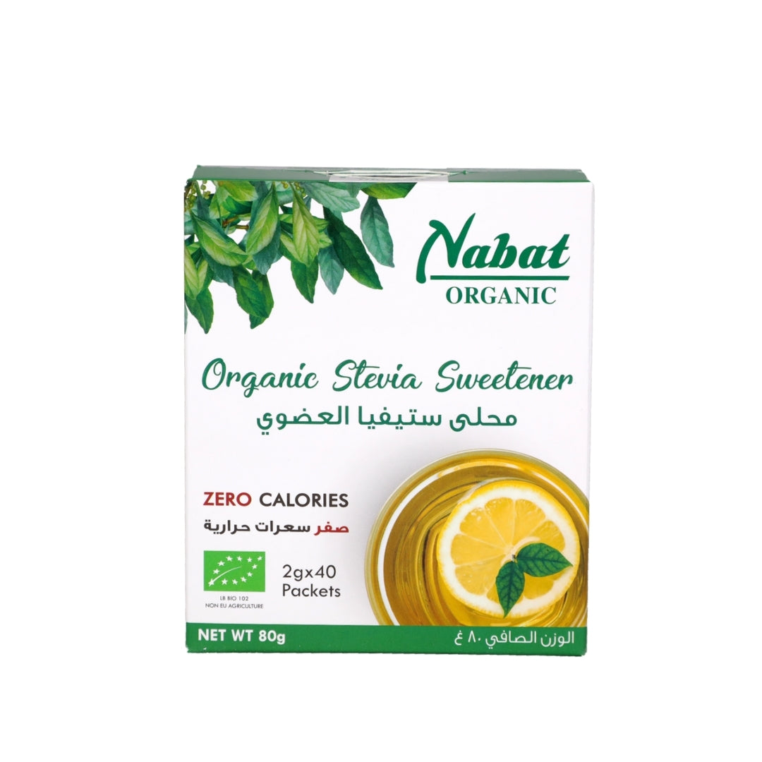 Nabat Organic Stevia Sweetener Packets