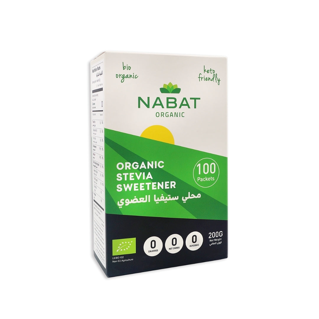 Nabat Organic Stevia Sweetener Packets