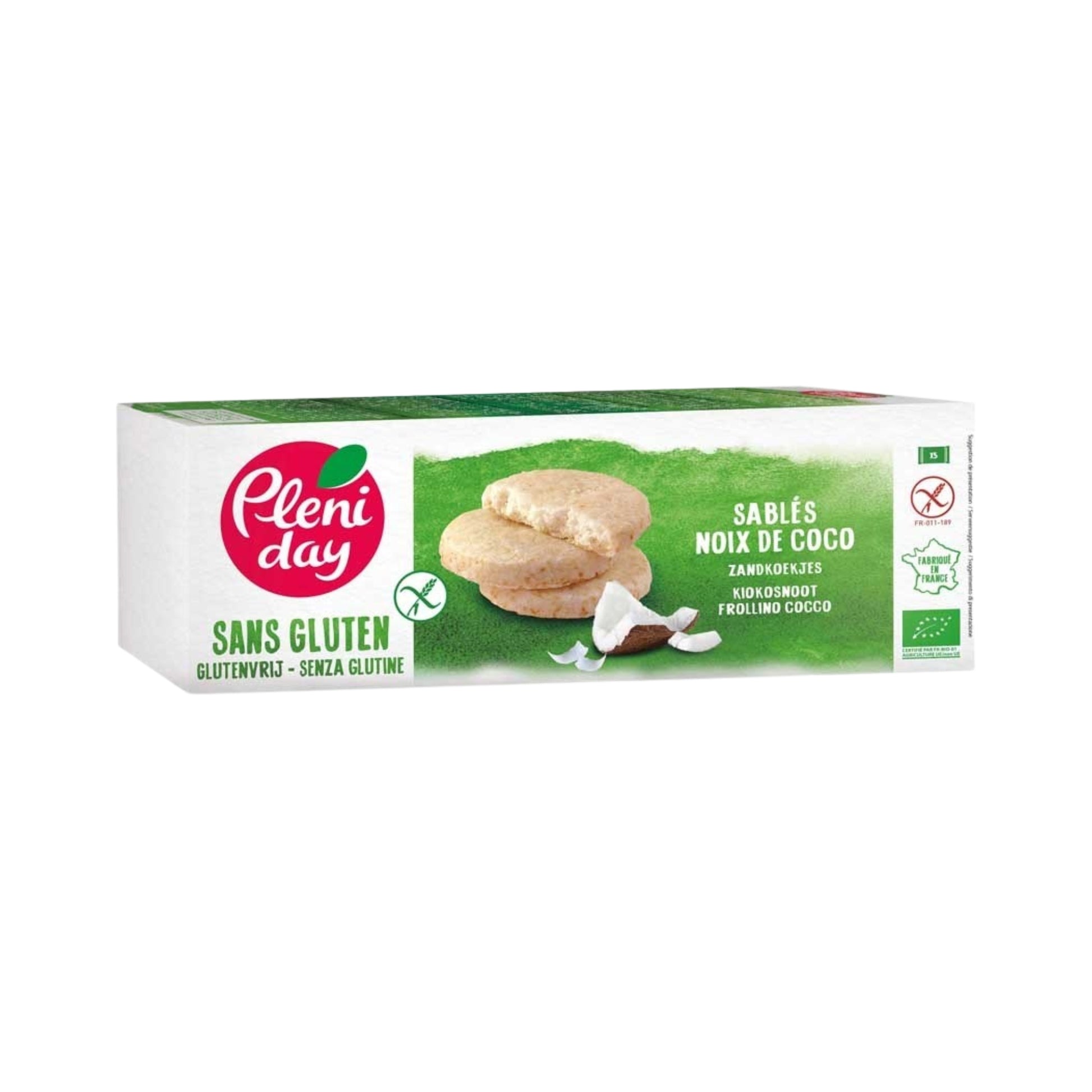 Pléniday Organic Gluten Free Sablés Coconut