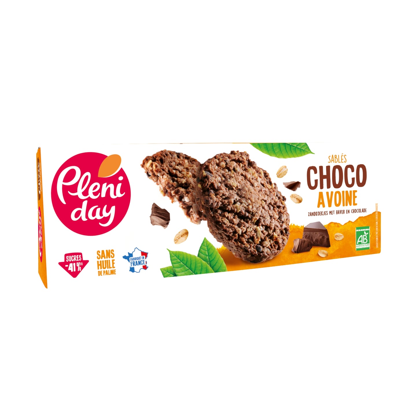 Pléniday Organic Sablés Chocolate Oat