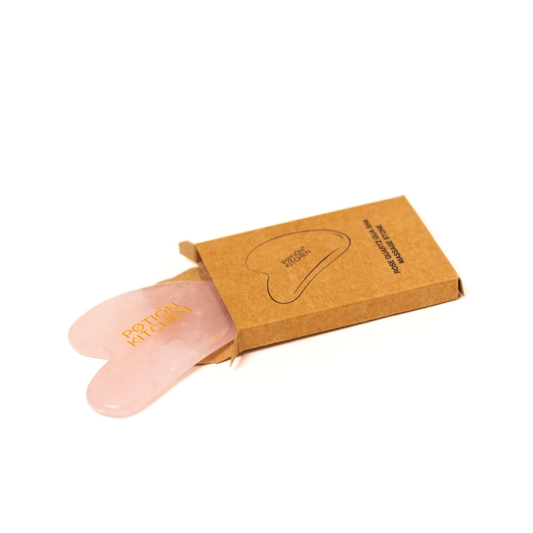 Potion Kitchen Rose Quartz Gua Sha Massage Stone