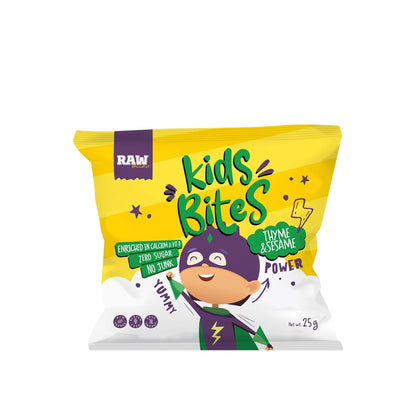 Raw Bites Kids Bites Thyme & Sesame Puffs