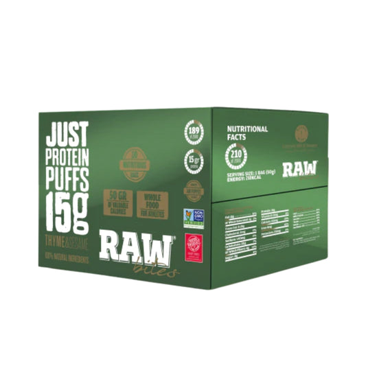 Raw Bites Thyme & Sesame Protein Puffs Case