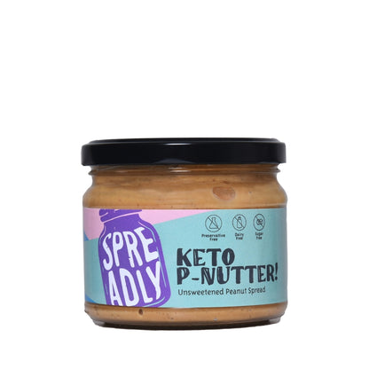 SPREADLY Keto P-NUTTER Unsweetened Peanut Spread 255g